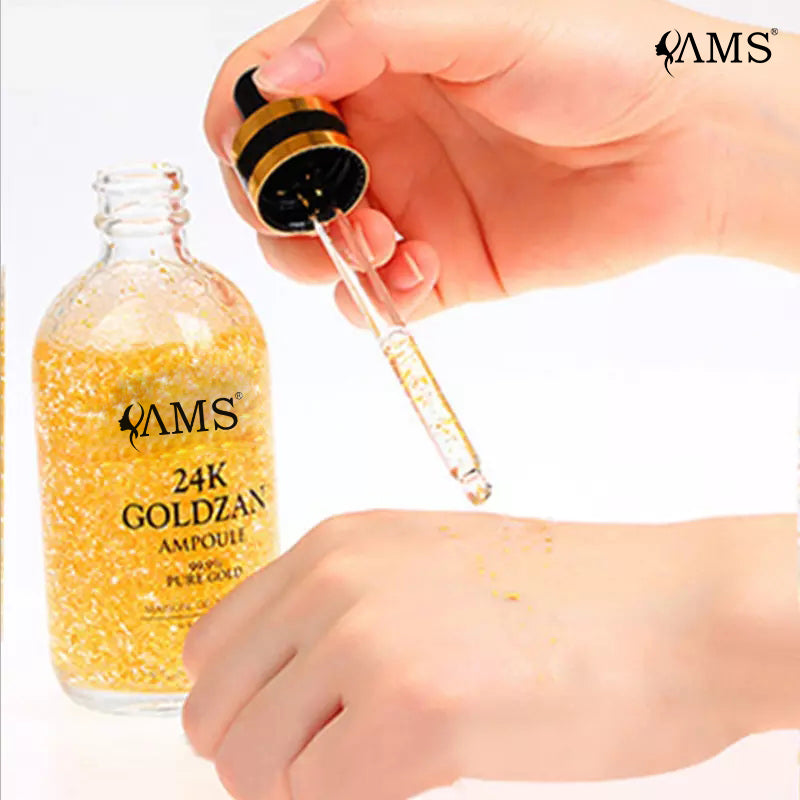 โรงงาน OEM เครื่องสำอางเหลว Niacinamide Essence ทองคำ 24k