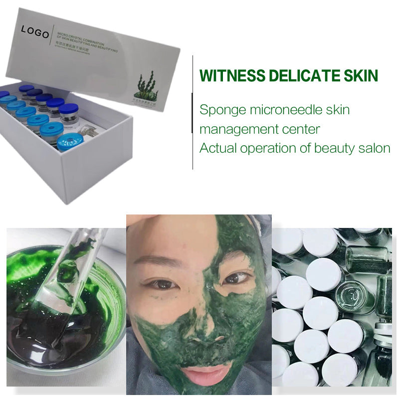 วัสดุดิบฟื้นฟูผิวด้วยไมโครนีดเดิลฟองน้ำธรรมชาติ OEM/ODM ปรับแต่งได้