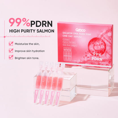 OEM แอมพูล PDRN DNA แซลมอน แบบแบ่งใช้ครั้งเดียว สำหรับบำรุงผิวและฟื้นฟู
